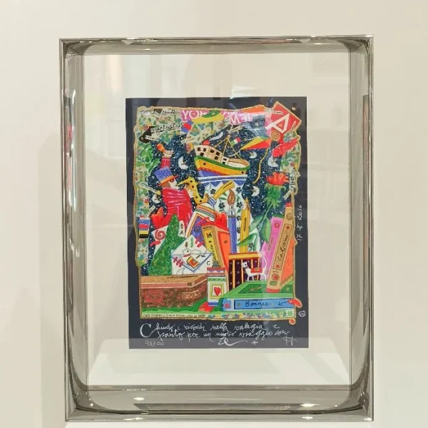 opere incorniciate musnte 35x25 chiudo i ricordi nella valigia