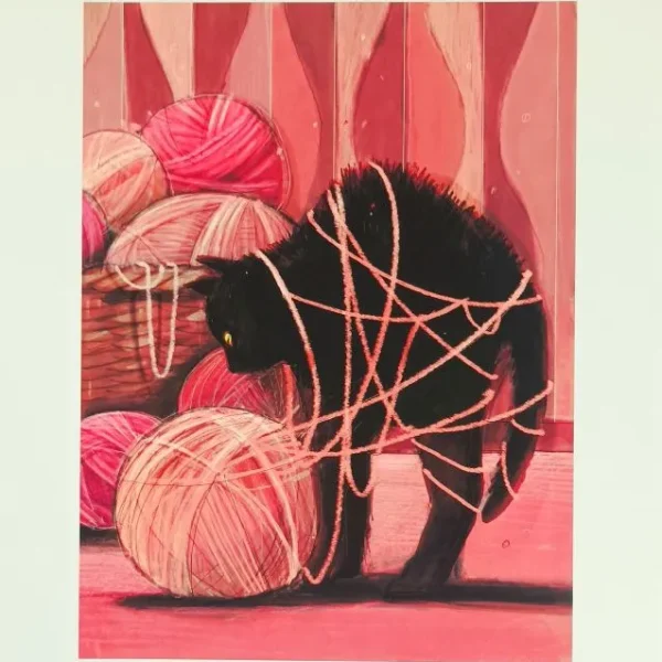 daniela-pareschi-38x30-gatto-nero