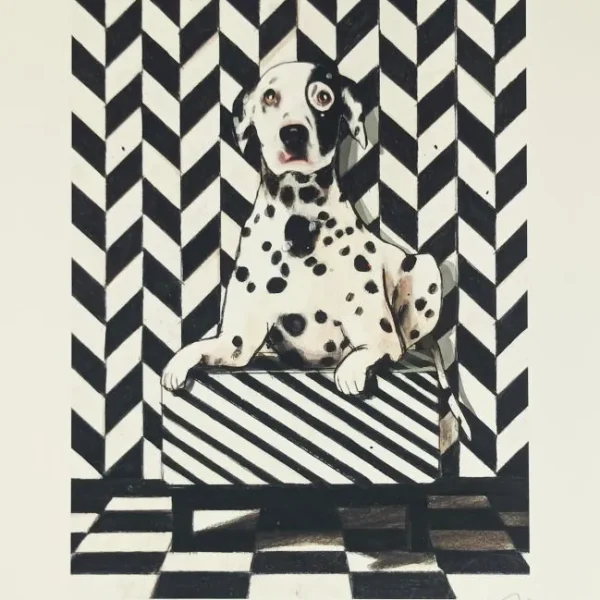 daniela pareschi 38x30 cane