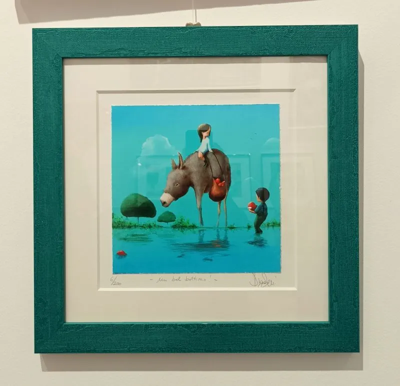 santini_35x35_un-bel-bottino_opere-incorniciate