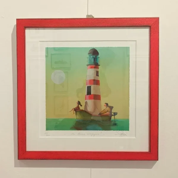 opere con cornice diego-santini_in-ottima-compagnia